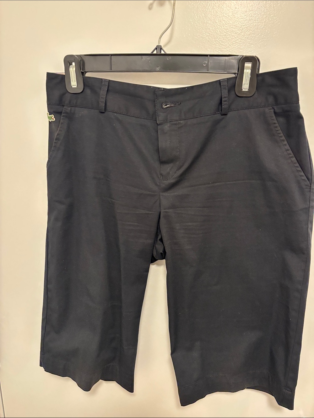 Lacoste Black Golf Shorts 100%Cotton Size 40. Great Condition